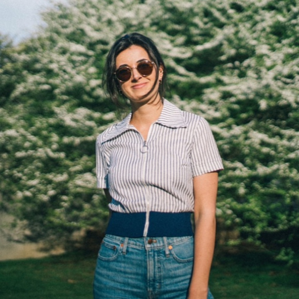 vintage striped blouse